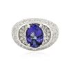 Image 3 : 14KT White Gold 2.69 ctw Tanzanite and Diamond Ring