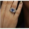 Image 5 : 14KT White Gold 2.69 ctw Tanzanite and Diamond Ring