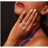 Image 1 : 14KT White Gold 3.00 ctw Tanzanite and Diamond Ring