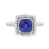 Image 1 : 14KT White Gold 3.03 ctw Sapphire and Diamond Ring
