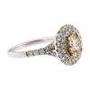 Image 2 : 14KT White Gold 1.61 ctw Diamond Ring