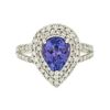Image 1 : 14KT White Gold 1.71 ctw Tanzanite and Diamond Ring