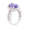 Image 7 : 14KT White Gold 2.51 ctw Tanzanite and Diamond Ring