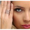 Image 1 : 14KT White Gold 0.77 ctw Diamond Ring