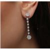 Image 1 : 14KT White Gold 1.45 ctw Diamond Earrings