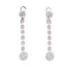 Image 3 : 14KT White Gold 1.45 ctw Diamond Earrings