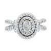 Image 1 : 14KT White Gold 1.20 ctw Diamond Ring