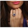 Image 6 : 14KT White Gold 2.94 ctw Tanzanite and Diamond Ring
