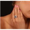 Image 5 : 14KT White Gold 1.01 ctw Sapphire and Diamond Ring