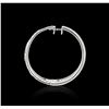Image 2 : 14KT White Gold 3.14 ctw Diamond Earrings