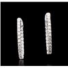 Image 1 : 14KT White Gold 0.69 ctw Diamond Earrings