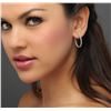 Image 4 : 14KT White Gold 0.69 ctw Diamond Earrings