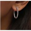 Image 5 : 14KT White Gold 0.69 ctw Diamond Earrings
