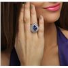 Image 5 : 18KT White Gold 6.53 ctw Tanzanite and Diamond Ring
