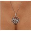 Image 5 : 14KT White Gold 1.00 ctw Diamond Pendant With Chain