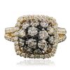 Image 1 : 14KT Yellow Gold 1.67 ctw Diamond Ring