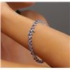 Image 6 : 14KT White Gold 11.20 ctw Tanzanite and Diamond Bracelet