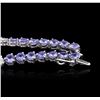 Image 8 : 14KT White Gold 11.20 ctw Tanzanite and Diamond Bracelet