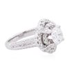 Image 4 : 18KT White Gold 2.64 ctw Diamond Ring