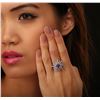 Image 1 : 14KT White Gold 2.01 ctw Tanzanite and Diamond Ring