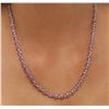 Image 4 : 14KT White Gold 14.08 ctw Pink Sapphire and Diamond Necklace