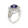 Image 6 : 14KT White Gold 2.38 ctw Tanzanite and Diamond Ring