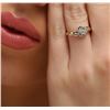 Image 2 : 10KT Yellow Gold 0.10 ctw Diamond Ring