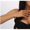 Image 1 : 14KT White Gold 6.43 ctw Diamond Tennis  Bracelet