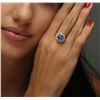 Image 2 : 14KT White Gold 2.75 ctw Tanzanite and Diamond Ring