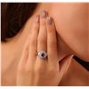 Image 5 : 14KT White Gold 0.83 ctw Tanzanite and Diamond Ring