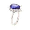 Image 6 : 14KT White Gold 9.35 ctw GIA Certified Tanzanite and Diamond Ring
