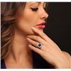 Image 2 : 14KT White Gold 3.03 ctw Sapphire and Diamond Ring