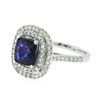 Image 4 : 14KT White Gold 3.03 ctw Sapphire and Diamond Ring