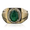 Image 1 : 14KT Yellow Gold 2.36 ctw Emerald and Diamond Ring