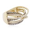 Image 4 : 18KT Two-Tone Gold 1.14 ctw Diamond Ring