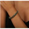 Image 5 : 14KT White Gold 20.90 ctw Emerald and Diamond Bracelet