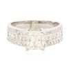Image 1 : 14KT White Gold 1.07 ctw I-1/L Diamond Ring
