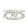 Image 3 : 14KT White Gold 0.78 ctw Diamond Ring