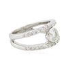 Image 4 : 14KT White Gold 0.78 ctw Diamond Ring