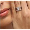 Image 5 : 14KT White Gold 0.78 ctw Diamond Ring