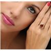 Image 1 : 14KT White Gold 5.82 ctw Zircon and Diamond Ring