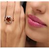 Image 2 : 14KT White Gold 5.82 ctw Zircon and Diamond Ring