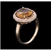 Image 7 : 14KT White Gold 5.82 ctw Zircon and Diamond Ring