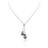 Image 3 : 18KT White Gold Pearl and Diamond Necklace