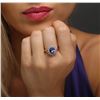 Image 5 : 14KT Yellow Gold 2.19 ctw Tanzanite and Diamond Ring