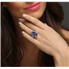 Image 6 : 14KT White Gold 17.42 ctw Tanzanite and Diamond Ring
