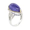 Image 7 : 14KT White Gold 17.42 ctw Tanzanite and Diamond Ring