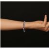 Image 6 : 14KT White Gold 13.26 ctw Tanzanite and Diamond Bracelet