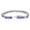 Image 7 : 14KT White Gold 13.26 ctw Tanzanite and Diamond Bracelet