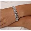 Image 1 : 18KT White Gold 3.43 ctw Diamond Bracelet